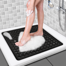 ( 40 x100 cm Black ) Non Slip Bath Shower Mats Anti-Bacterial Bathtub Mat