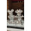 Silver Crushed Diamond Minnie Micky Mouse Ornament 2
