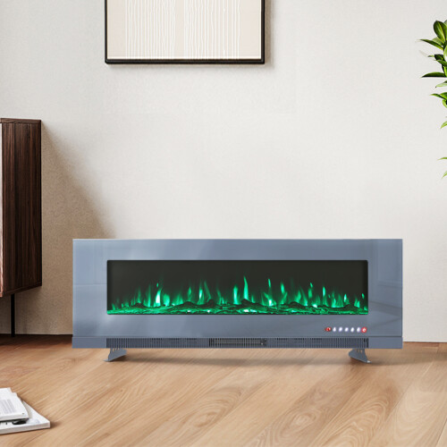60inch Electric Fireplace Adjustable Flame with Remote 1