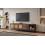 TV Stand Cabient with 2 Drawers, Sliding doors with rattan design 2