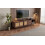 TV Stand Cabient with 2 Drawers, Sliding doors with rattan design 4