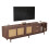 TV Stand Cabient with 2 Drawers, Sliding doors with rattan design 16