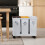 Living And Home 60L 3-compartment Dry Wet Separation Trash Bin with Lids 3