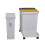 Living And Home 60L 3-compartment Dry Wet Separation Trash Bin with Lids 5