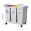 Living And Home 60L 3-compartment Dry Wet Separation Trash Bin with Lids 6