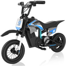 (Blue) R9XPro Ride on Electric Motorcycle Dirt Bike for Kids