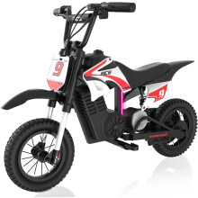 (Red) R9XPro Ride on Electric Motorcycle Dirt Bike for Kids