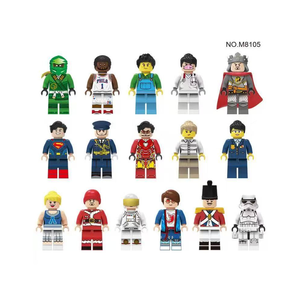 Enekio 12Pcs Minifigures Toys City Professional Fits Lego