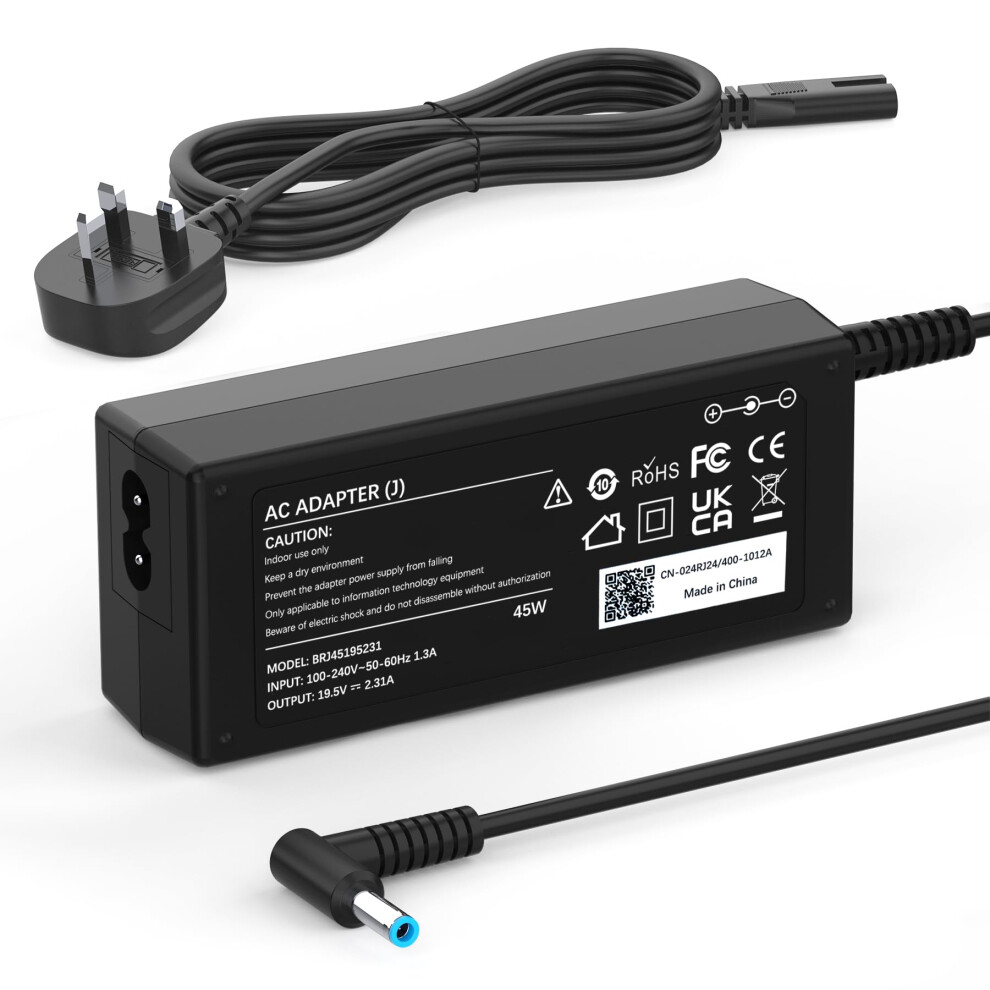 45W Laptop Charger For Hp Pavilion 11 13 15, Hp Elitebook 840 850, Hp Probook 430 440 450, Chromebook 11 14, Envy, Stream 11 13 14, Spectre, 8000003775570