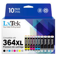 LxTek 364XL Compatible Ink Cartridge for HP 364XL for Photosmart Officejet 5510 5520 5522 5524 6510 6520 B8550 C5388 7510 7520 4610 4620 Deskjet 3070A