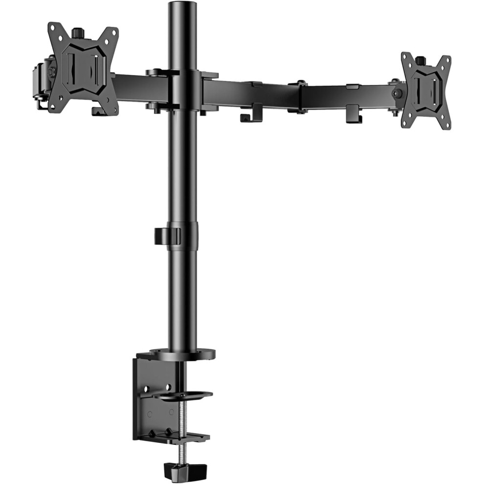 Ergear Dual Monitor Stand For 13 To 32 Inch Screens, Dual Monitor Arm Ergonomic Viewing Angle, Dual Monitor Mount - Adjustable Tilt 90?/ Swivel 180?/ 8000003776690