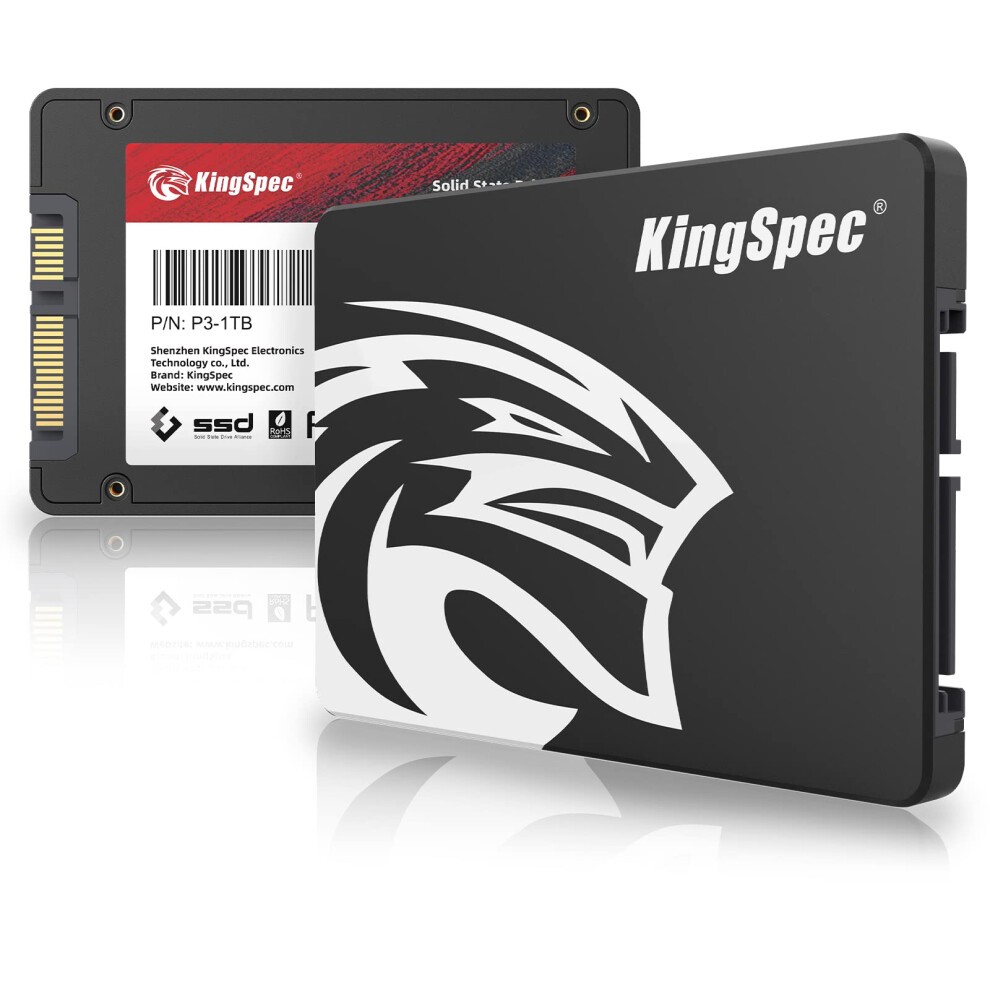 Kingspec 1Tb 2.5" Sata Iii 6Gb/S Ssd, Read Speed Up To 550Mb/S, 3D Nand Flash Internal Solid State Drive For Desktop & Laptop 8000003777246