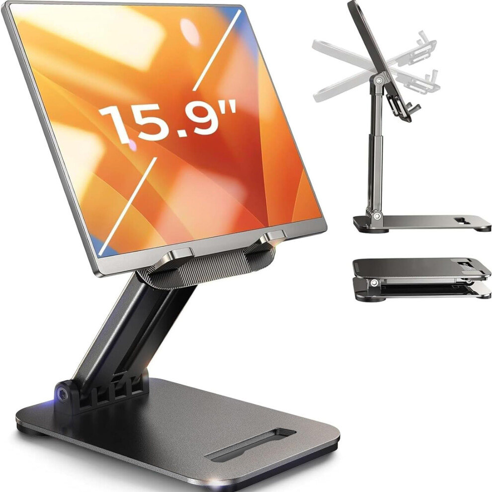 Lisen For Ipad Tablet Stand For Desk Portable Monitor Stand Home Office Must Haves Ipad Holder Accessories Office Accessories For Fire Hd/Lenovo Tab 8000003776379