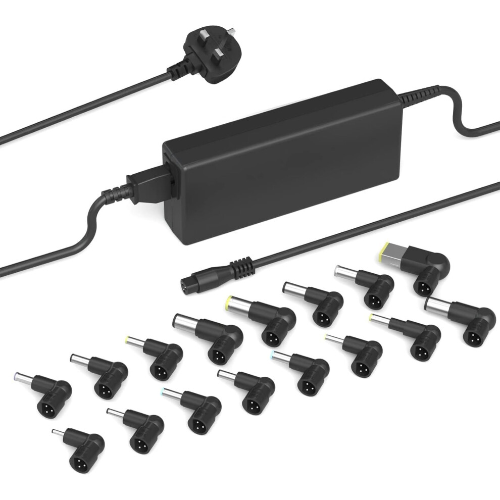 Skotslye 90W Universal Laptop Charger Uk Compatible With Hp Lenovo Acer Asus Dell Ibm Toshiba Sony Fujitsu Gateway Notebook Ultrabook Chromebook Power Supply