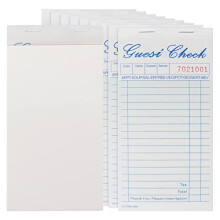 Belle Vous 100 Sheets Restaurant Pads (10 Pack) - Single Page Food Order Pad for Waitress & Waiter - Server Notepad for Writing Memo - Guest Check