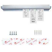 Tab Grabber, Aluminum Check Holder Kitchen with Screws Double-Sided Tape, Ticket Holder Restaurant for Food Catering Cafes Pubs Bars for Hold Orders