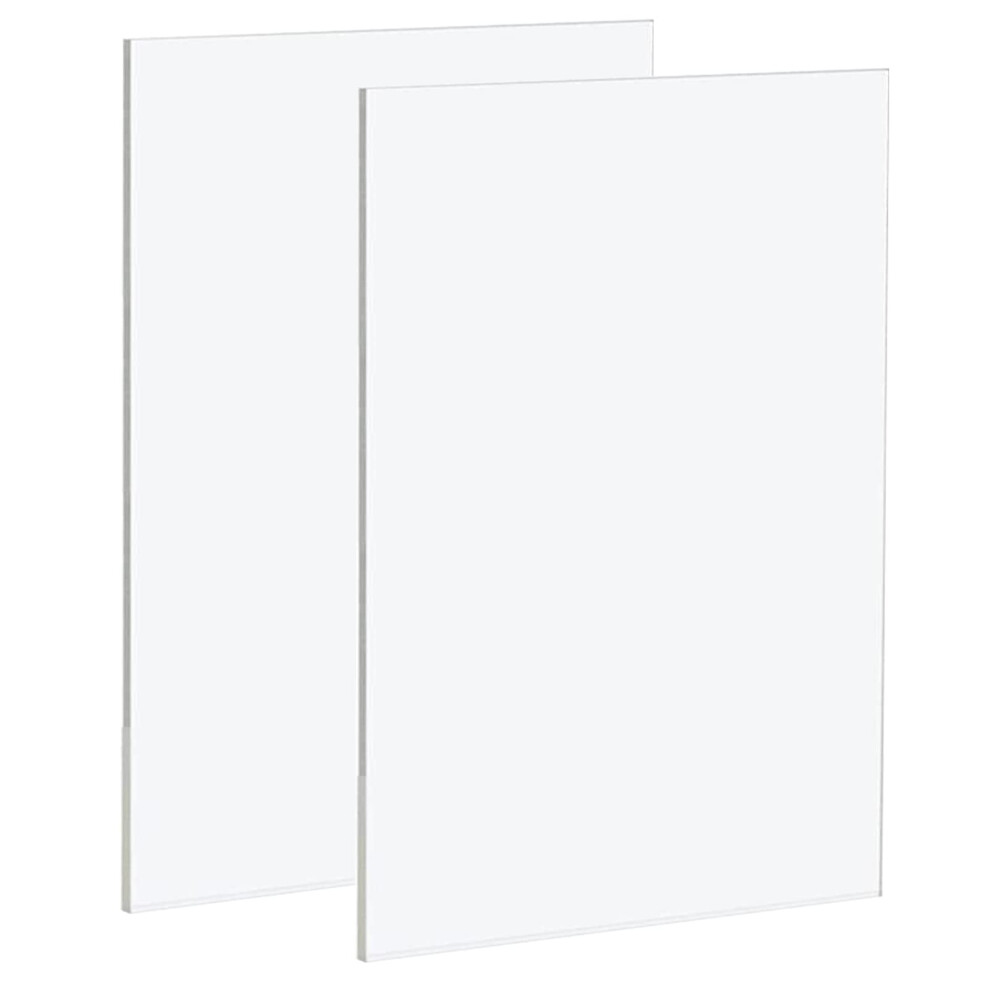 2 Pack A3 Clear Acrylic Sheets - 297Mm?420Mm, Clear Plexiglass Plastic Acrylic Sheet 2Mm Thick, Transparent Plastic Sheet Plexiglass Panels For 8000003781281