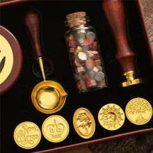 Wax Seal Stamp Set Lacquered Stamp Sealing Wax Kit DIY Supplies Wedding Invitation Decorative Sealing Wax Set