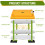 Plutohiker Chick Brooder Heating Plate, 10"x12"Chicken Brooder Heater with Adjustable Height for Baby Chick & Duckling, 20W Brooder Plate for Up to 15 5