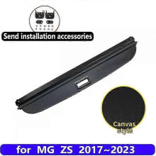 (As show, One size) Trunk Cover Material Curtain for Compatible Brand Cars 2017-2023 Retractable Space Accessories