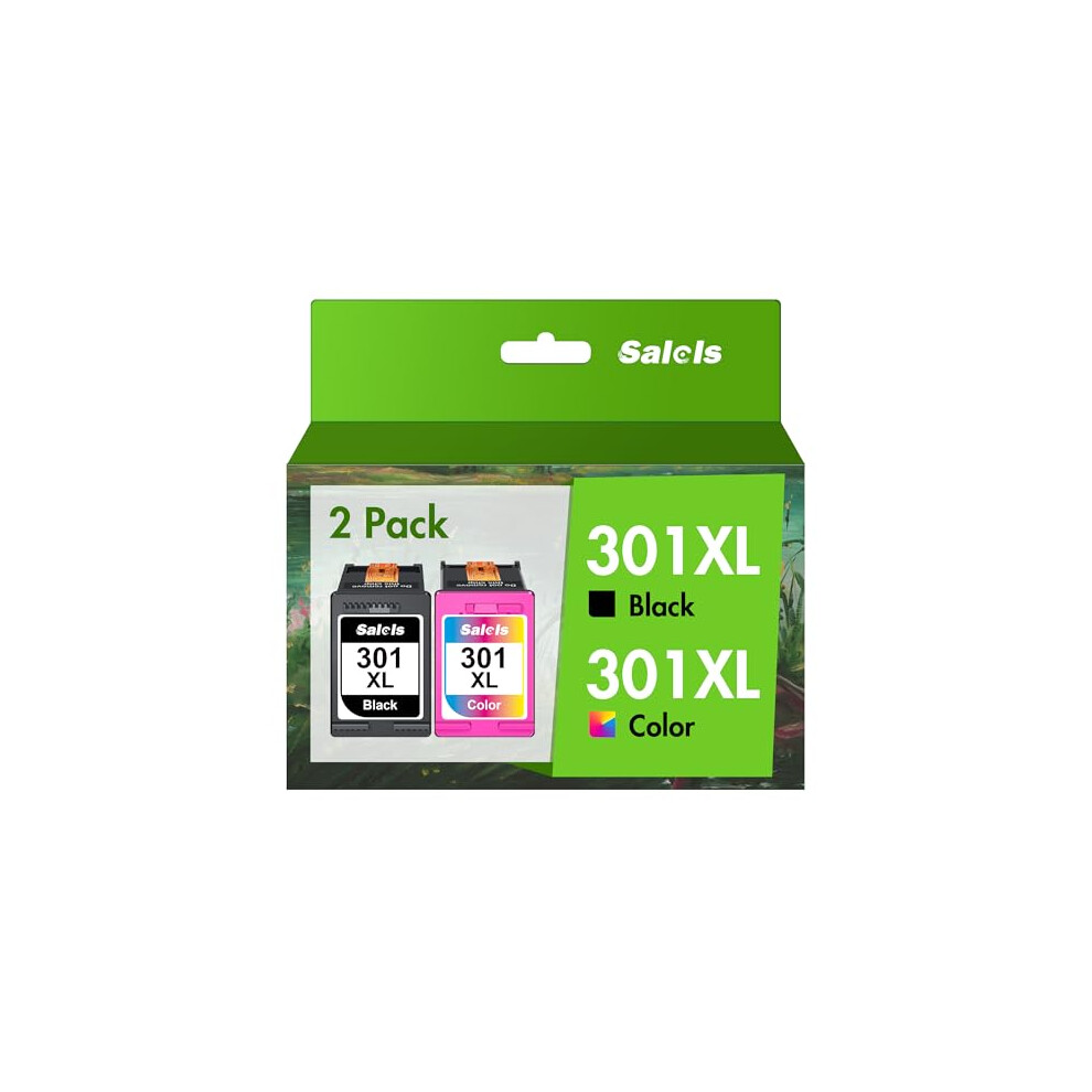 Salols 301 Ink Cartridges Combo Pack 301 Xl And Colour Replacement For Hp 301XL Ink Cartridges Multipack For Hp Envy 5530 5532 4500 4502 Deskjet Black 8000003780130