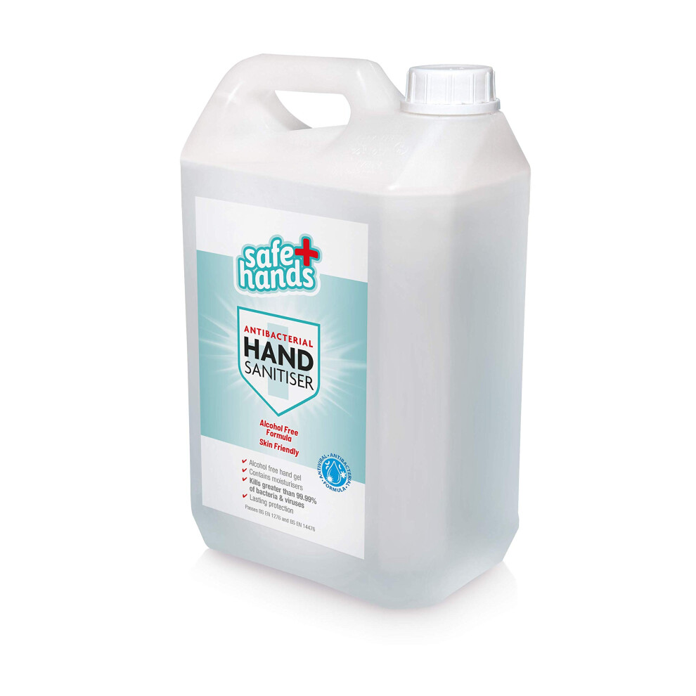 Star Brite Safe Hands | Hand Sanitiser Gel | Alcohol Free | Antibacterial & Antiviral Non Alcohol Hand Sanitizer | Kills >99.99% Of Bacteria & Viruses | Fully