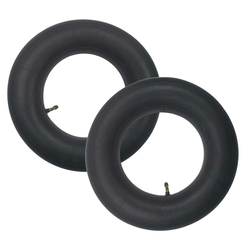 2 Pcs 3.50-8 Wheelbarrow Inner Tubes, Bent Valve For Barrow Sack Trolley, Cart 8000003787771