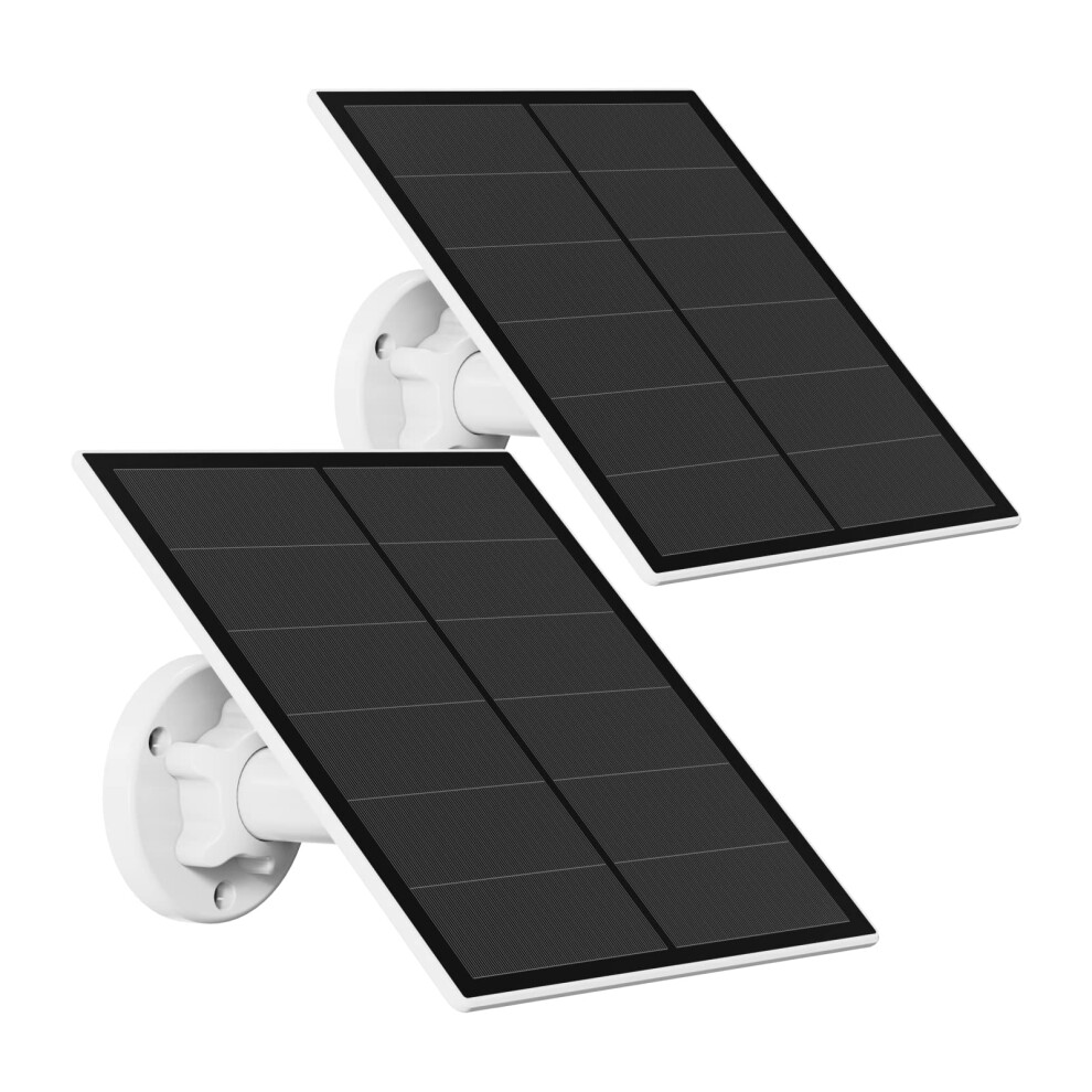 Solar Panel For Security Camera, 5W Usb Solar Panel Charger For Outdoor Rechargeable Battery Camera, Solar Panels With 9.8Ft Cable, Ip65 Waterproof, 2 8000003788181