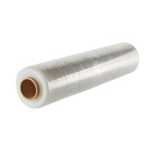 Pallet Shrink Wrap Stretch Film - Heavy Duty Industrial Film 400mm x 300m x 23 Micron Clear Cling Packaging Plastic Wraping Roll for Luggage Moving