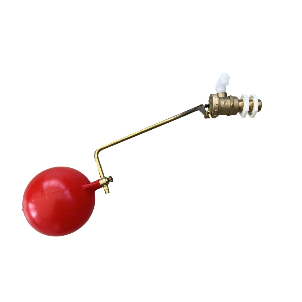 Adjustable 1/2" Inch Part 2 Ball-Cock Float Valve With Ball/Float For Toilet Cistern And Water Tank, Premium Ball Valve Ballcock For Cisterns And 8000003786545
