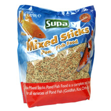 SUPA Mixed Koi and Pond Sticks, 6L Sachet | Premium Quality Fish Food Offering A Nutritionally Balanced Diet