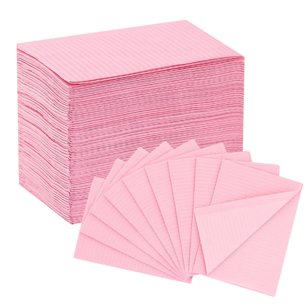 Ez Tattoo Dental Bibs Disposable 13"X18" - 125Pcs 3 Ply Waterproof Tattoo Bibs Sheet For Nail Salon, Nail Tech Supplies And Lash Tech Must Haves For