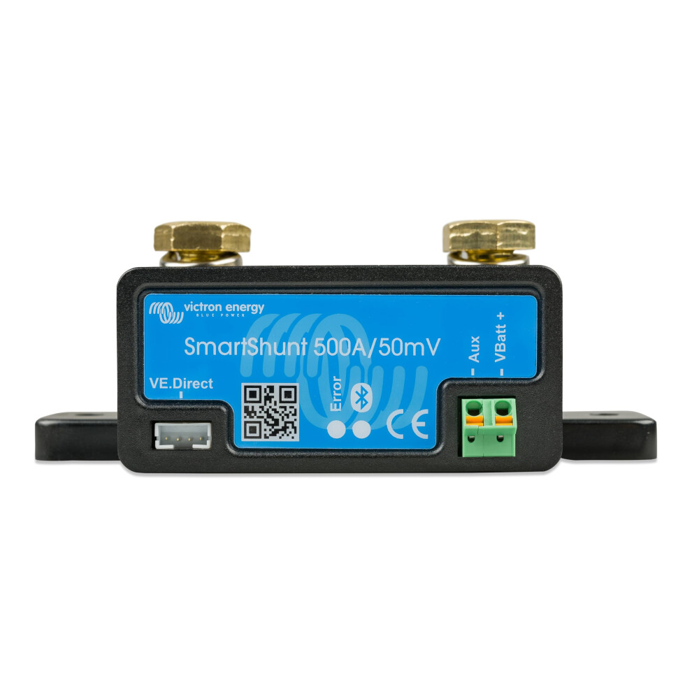 Victron Energy Smartshunt Battery Monitor (Bluetooth) - Victron Smart Shunt - 6.5V-70V - 500 Amp 8000003786927