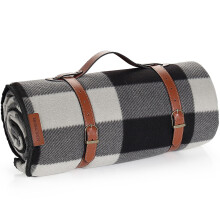 ACTIVE FOREVER Picnic Blanket Portable, 200x200CM Extra Large Waterproof Picnic Mats with Carrying Handle, Outdoor Multipurpose Rugs for Camping,