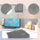 12PCS Plastic File Folders for Documents, A4 Plastic Envelopes Folders with Snap Closure and String Tie,for School Home 6
