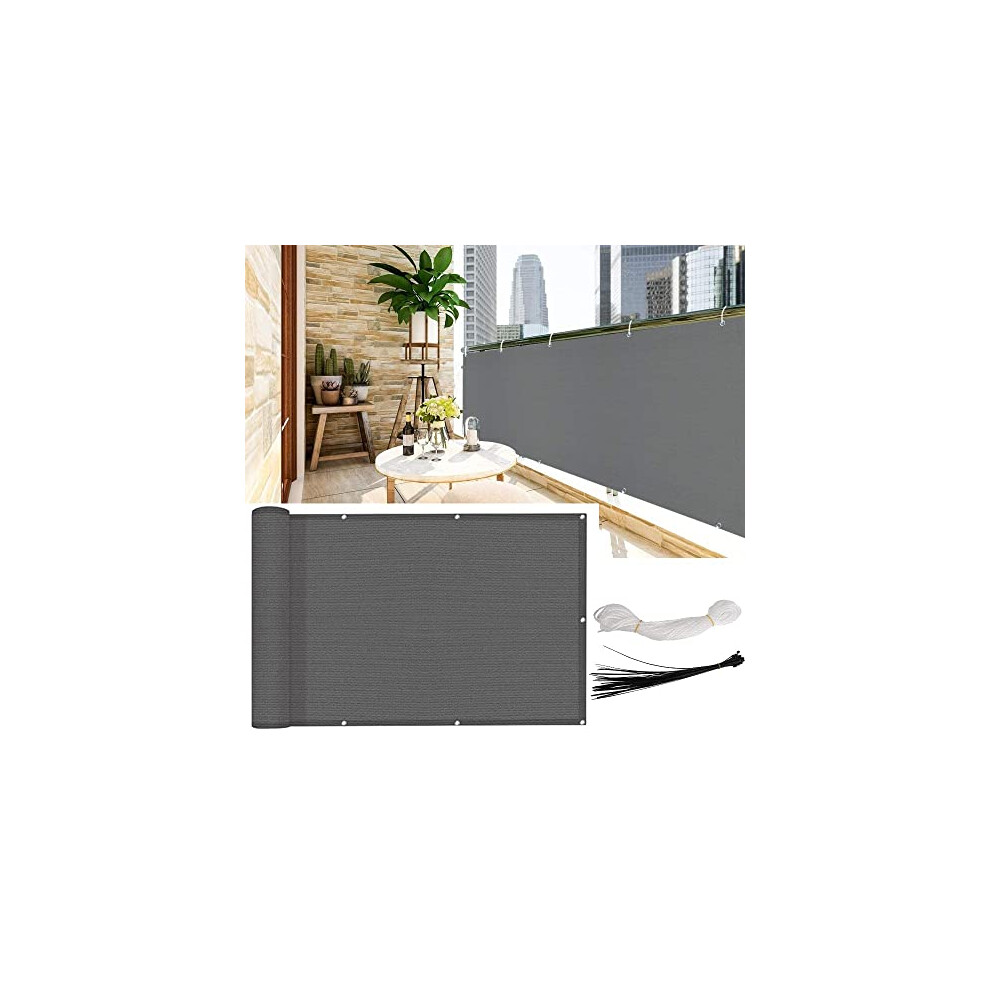 Kaheign Balcony Privacy Screen, 0.9M X 5M Patio Privacy Protective Screens 200G/M? Hdpe 95% Uv Block Porch Privacy Fence Cover For Backyard Deck 8000003795851
