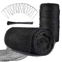 Feizeisun Pond Netting Kit, 4.5m x 6m Heavy Duty Woven Fine Mesh Net Cover for Leaves - Protects Koi Fish from Blue Heron Birds Cats Predators UV