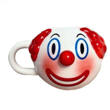 Clownvormige Keramische Koffiemok met Handvat, Schattige Grappige Joker Porseleinen Melkthee Ontbijtbeker 480ML