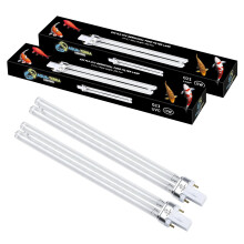 Aqua-Terra Lighting 11W Pond Filter Bulbs 2 Pack - UVC Ultra Violet Germicidal G23 2pin PLS Bulbs for Pond Filters & Clarifiers