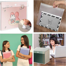24Pcs Scrapbook Paper Storage 12x12 Paper Storage Paper Organizer for Holding Scrapbook Paper Photos Vinyl Sheets Files