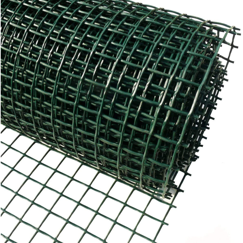 Foglish Green Plastic Garden Fencing Mesh Netting Climbing Plants Vegetables Pets 5M X 0.5M X 20Mm 8000003808407