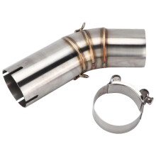 (As show, One size) 60.5mm Stainless Steel Exhaust Mid Pipe Modification Replacement for Certain Brand 959 Panigale V2