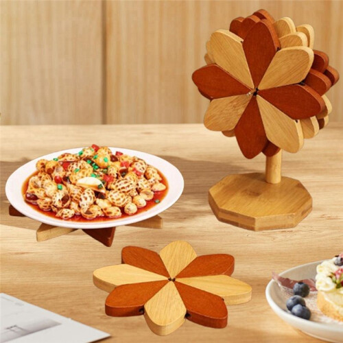 5-Piece Table Mat Set with Windmill Design Coasters for Dining Table 2