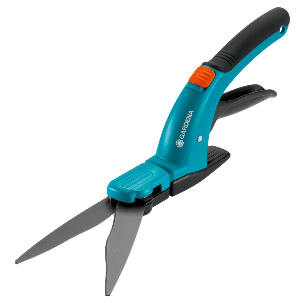 Gardena Comfort Grass Shears: High Shear With Serrated Cutting Blade, Non-Stick Coating, Runner For A Constant Cutting Height, Ergonomic Grip, For