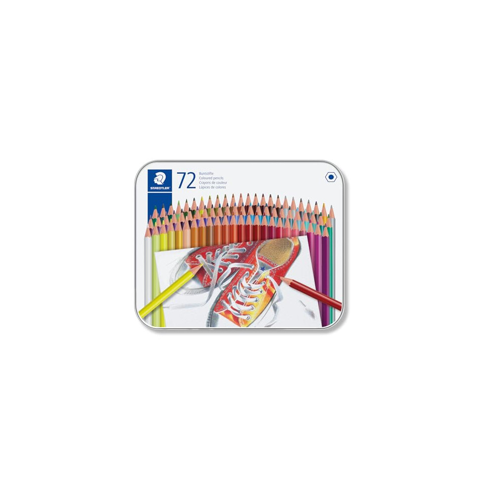 Staedtler 175 M72 Coloured Pencils - Assorted Colours (Tin Of 72)