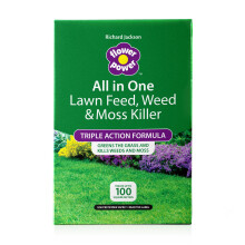 Richard Jackson's All in One Lawn Food, Weedkiller and Mosskiller, Treats up to100sqm