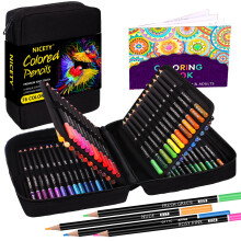 NICETY Colouring Pencils Art Set - 76 Coloured Pencils for Adults Artist, Quality Oil-based Soft Core Coloured Leads Professional Pencils Perfect for