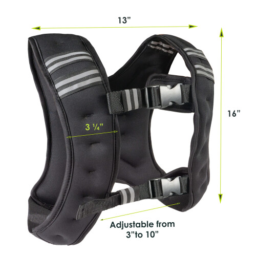 ProsourceFit Exercise Weighted Training Vest - 10lb, Black 1