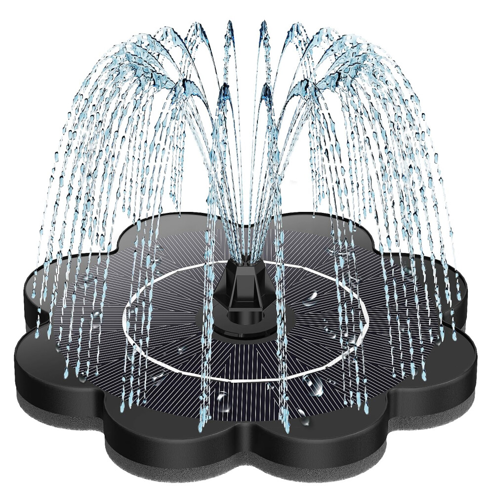 Szmp Solar Water Fountain, 3.5W Solar Fountain For Bird Bath 2026 Upgrade Glass Panel, Solar Powered Water Feature Floating Solar Power Fountain With