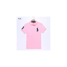 (Black &amp;Red, L) (Pink, L) Men's Custom  Shirt Cotton Short Sleeve Large Pony